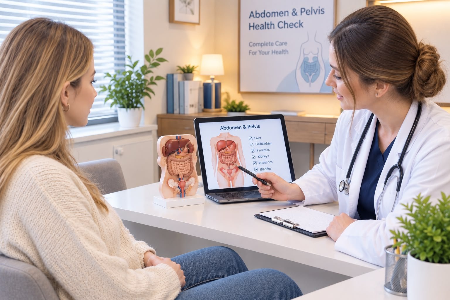 Abdomen & Pelvis Ultrasound at SANFI Diagnostics