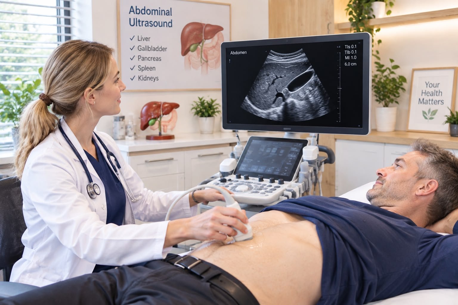 Abdominal Ultrasound at SANFI Diagnostics